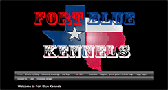 Desktop Screenshot of fortbluekennels.com